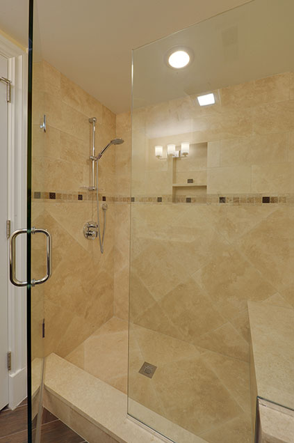 1005-Queens-Glenview - Basement  Bathroom  Shower - Globex Developments Custom Homes