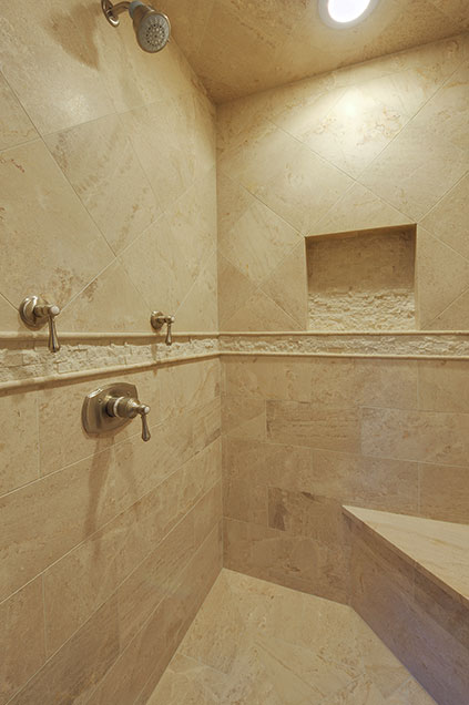 1005-Queens-Glenview - Master Bathroom  Shower - Globex Developments Custom Homes
