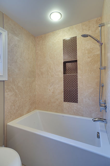 1929-Palmgren-Glenview - Guest Bath Shower - Globex Developments Custom Homes