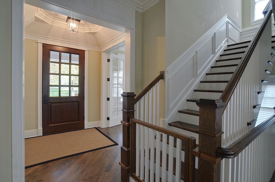 30-S-Bruner-Hinsdale - Staircase and Entry Door - Globex Developments Custom Homes