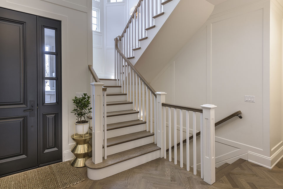 Glenview-Coastal - Stairs, Foyer,  Door - Globex Developments Custom Homes