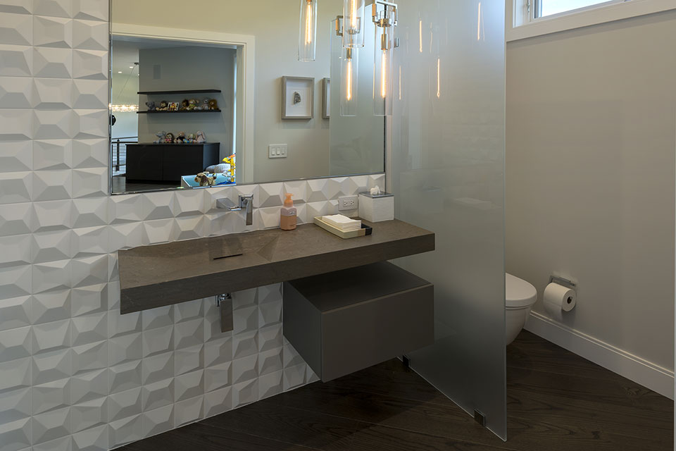 Modern-Home-Highland-Park - Bathroom,-Second-Floor - Globex Developments Custom Homes