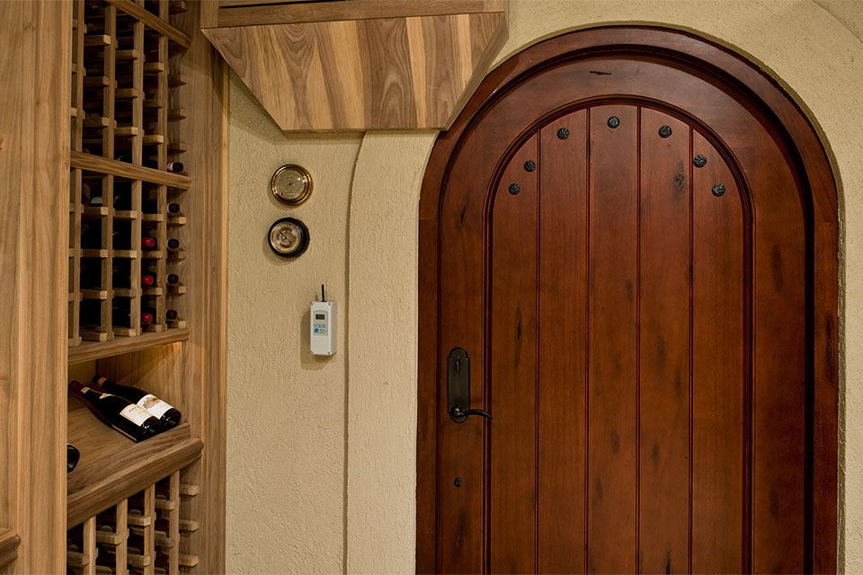 ST-WineCellar - WineCellar-Door-Inside - Globex Developments Custom Homes