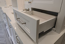 1444-Hawthorne-Glenview - Master Bathroom Cabinets Drawer CloseUp - Globex Developments Custom Homes