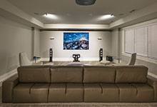 326-Country - Basement, Home Theater, Projector Up - Globex Developments Custom Homes