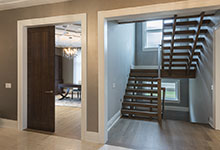 326-Country - Stairs, Library Door - Globex Developments Custom Homes
