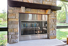 803-Solar-Glenview - Sun Room Fireplace - Globex Developments Custom Homes