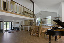 Branch-Rd-Glenview-Modern-Home - Great Room Balcony Railing - Globex Developments Custom Homes