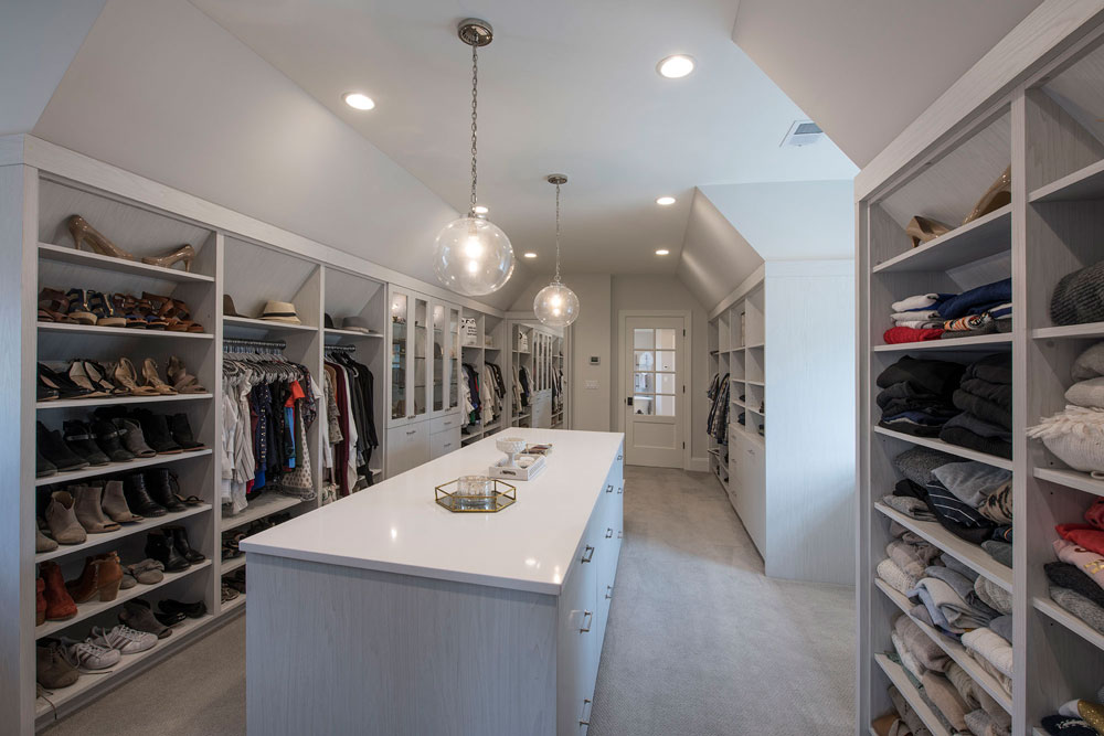 Glenview Coastal Custom Home Custom Wal-In Closet