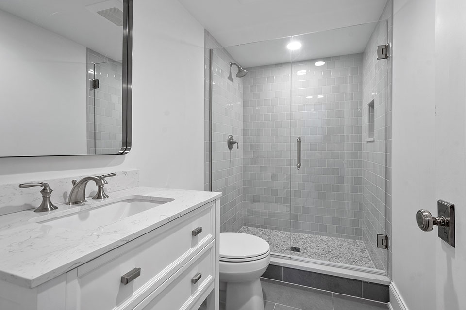 Glenview-Custom-Home-103 - Basement Bathroom - Globex Developments Custom Homes