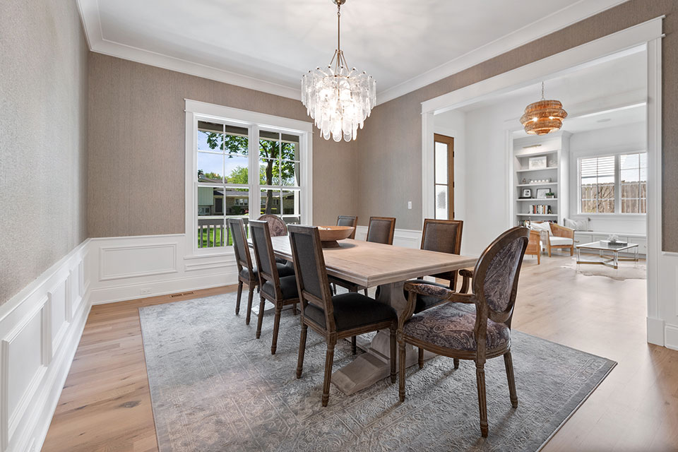 Glenview-Custom-Home-103 - Dining Room Angle View - Globex Developments Custom Homes