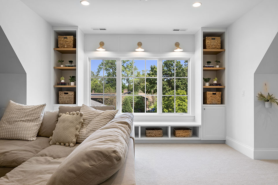 Glenview-Custom-Home-105 - Attic Room Window View - Globex Developments Custom Homes
