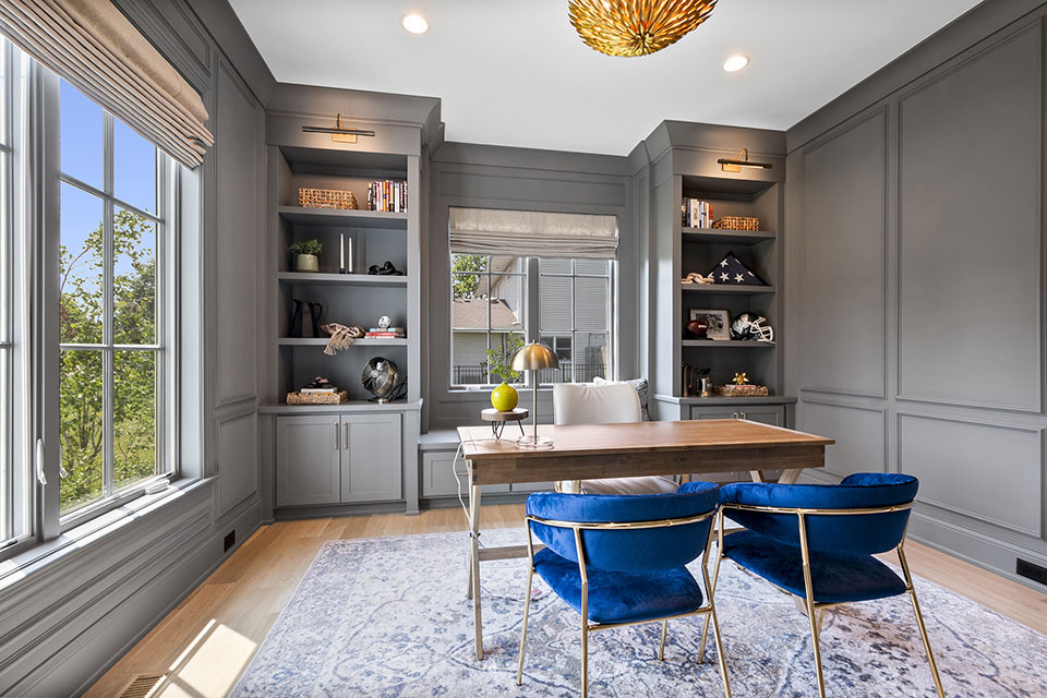 Glenview-Custom-Home-105 - Office - Globex Developments Custom Homes