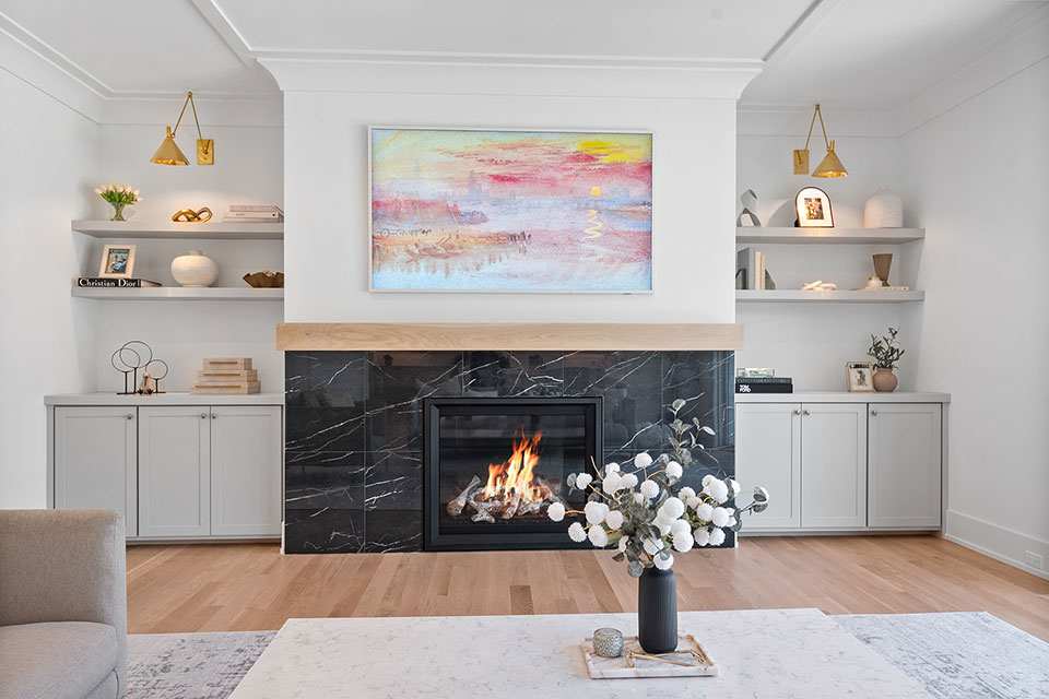 Glenview-Custom-Home-106 - Fireplace - Globex Developments Custom Homes