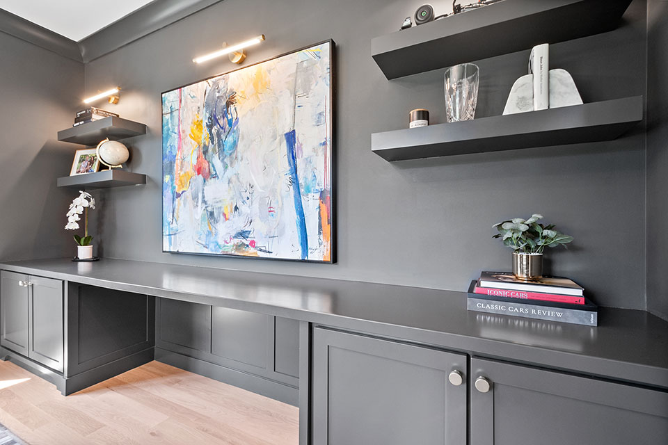 Glenview-Custom-Home-106 - Office Cabinets - Globex Developments Custom Homes