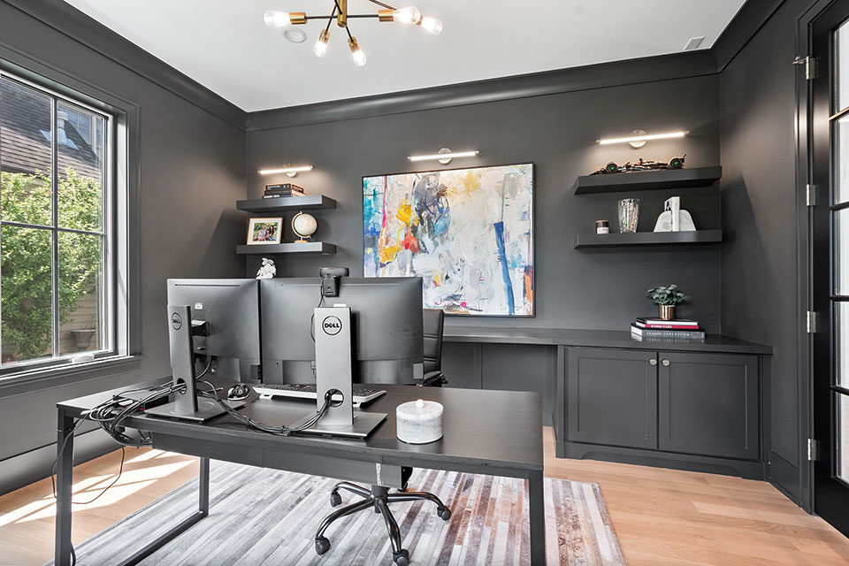Glenview-Custom-Home-106 - Office - Globex Developments Custom Homes