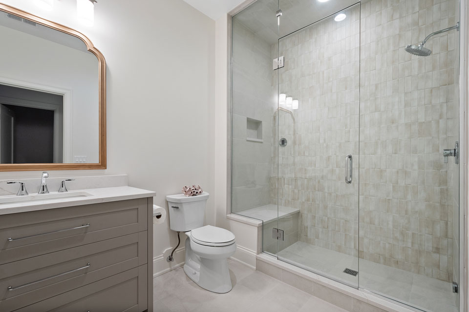 Glenview-Custom-Home-107 - Basement Bathroom - Globex Developments Custom Homes