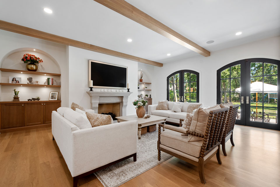 Glenview-Custom-Home-107 - Family Room Angle View - Globex Developments Custom Homes