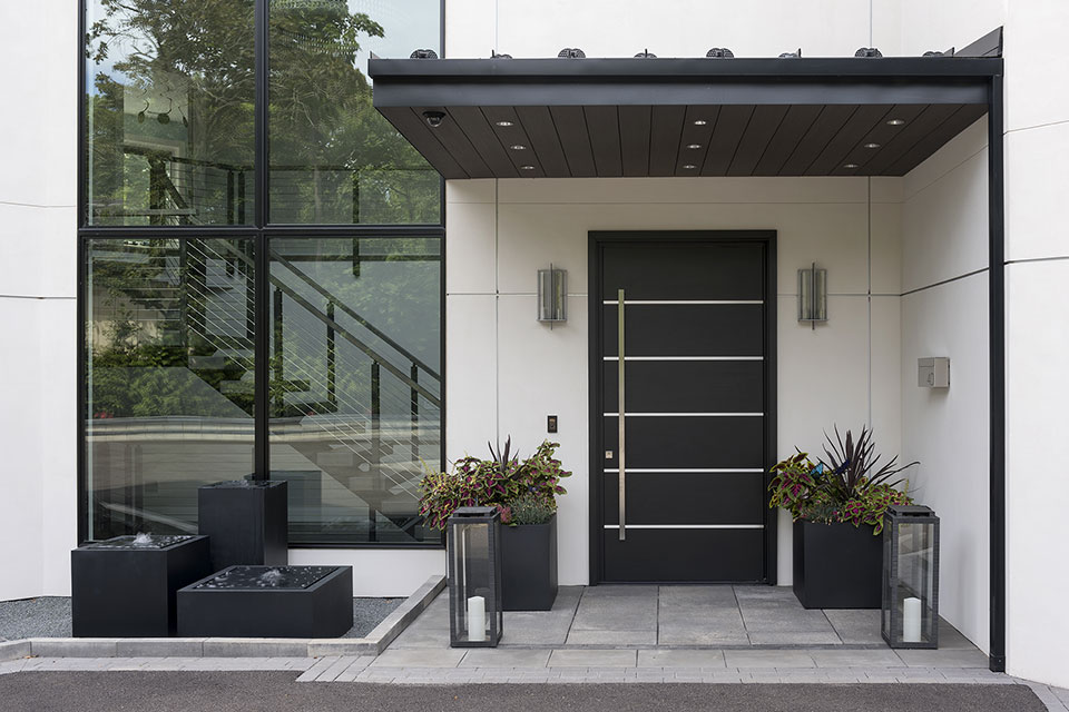 Modern-Home-Highland-Park - Front-Door - Globex Developments Custom Homes