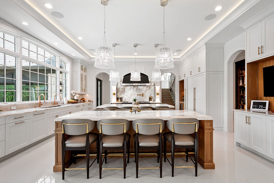Northfield Custom Home, Illinois Modern Custom Kitchen