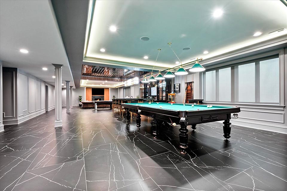 Northfield-Custom-Home-102 - Billiard Room - Globex Developments Custom Homes