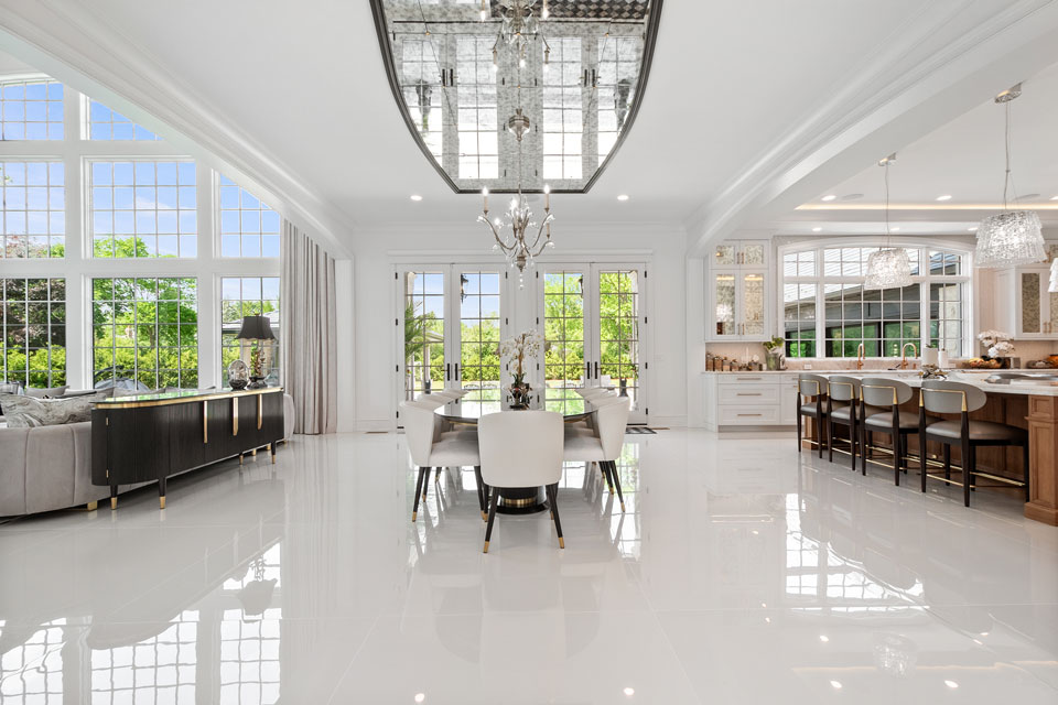 Northfield-Custom-Home-102 - Dining Wide View - Globex Developments Custom Homes