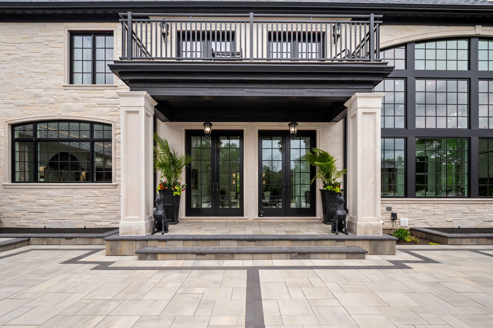 Northfield-Custom-Home-102 - Doors Back Elevation - Globex Developments Custom Homes