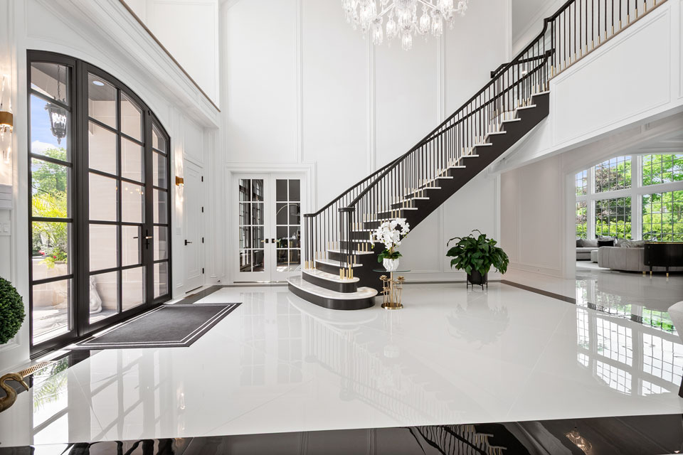 Northfield-Custom-Home-102 - Front Door Foyer - Globex Developments Custom Homes