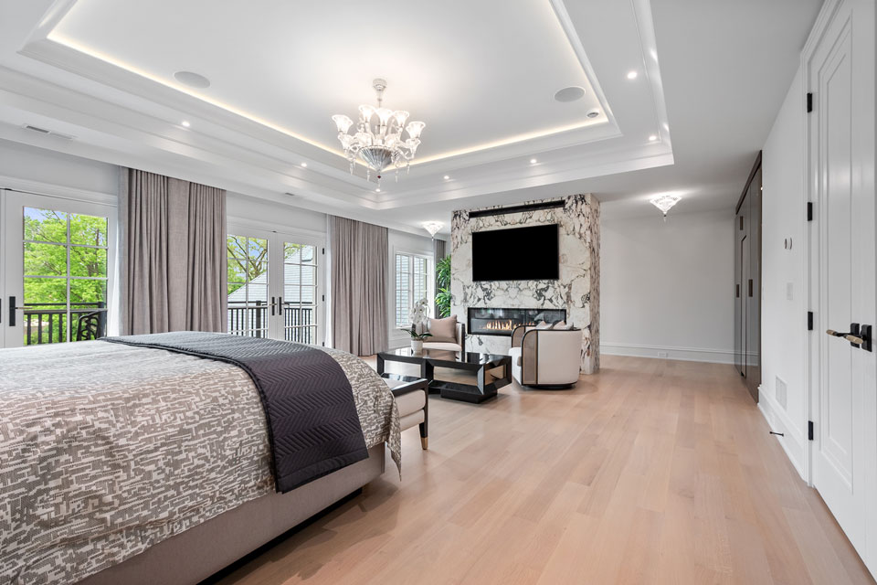 Northfield-Custom-Home-102 - Master Bedroom Angle View - Globex Developments Custom Homes