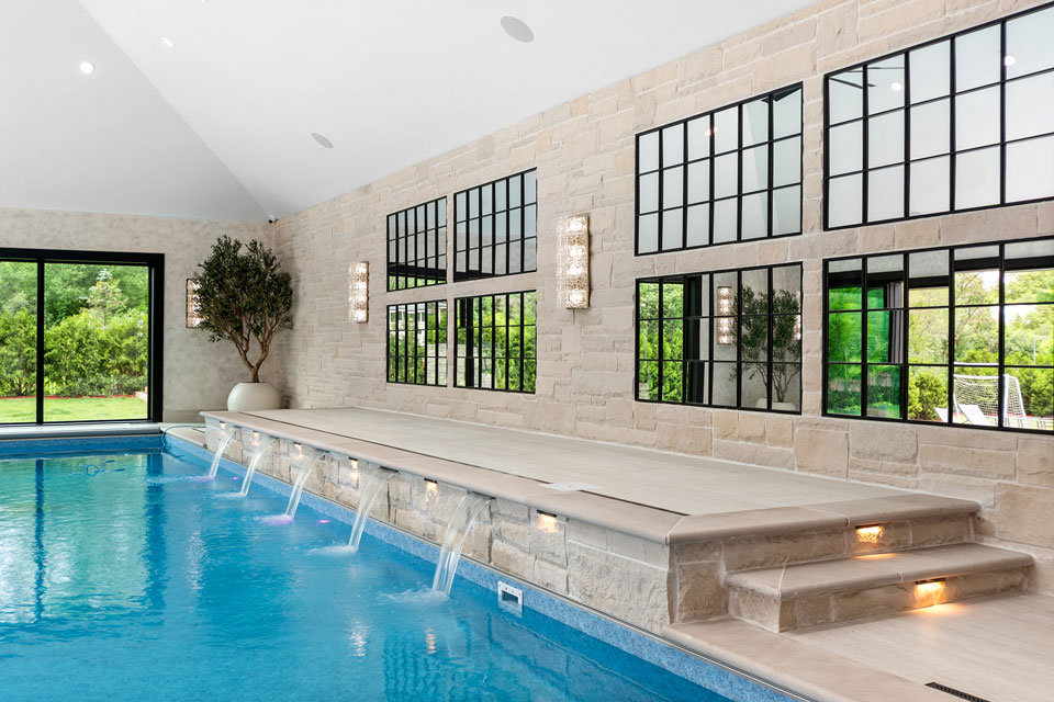Northfield-Custom-Home-102 - Pool Glass Doors - Globex Developments Custom Homes