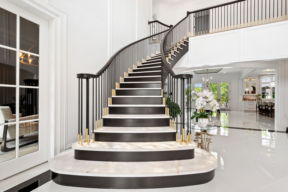 Northfield-Custom-Home-102 - Staircase - Globex Developments Custom Homes