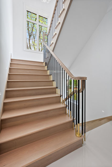 Northfield-Custom-Home-102 - Stairs Lower Level - Globex Developments Custom Homes