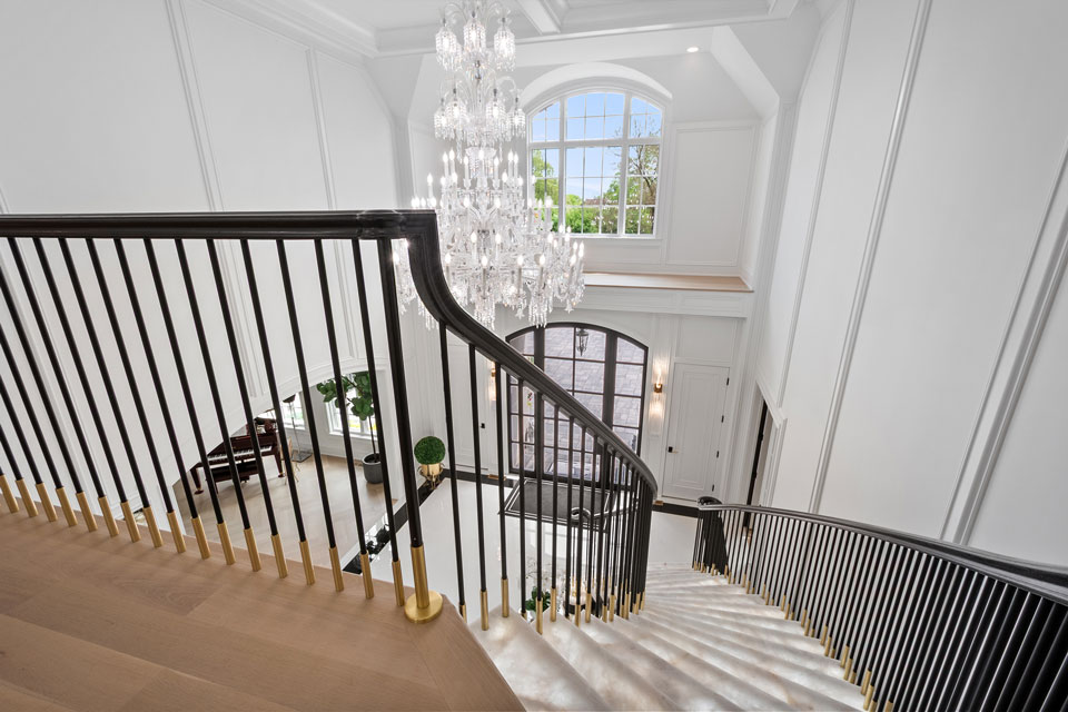 Northfield-Custom-Home-102 - Stairs View From Top - Globex Developments Custom Homes