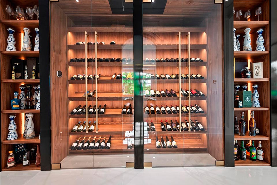 Northfield-Custom-Home-102 - Wine Cellar Front View - Globex Developments Custom Homes