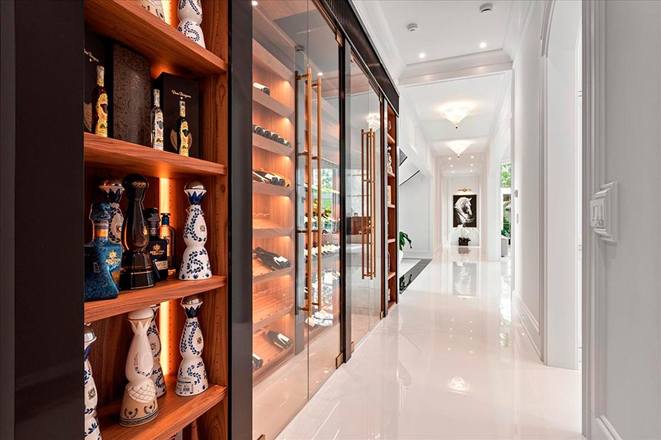 Northfield-Custom-Home-102 - Wine Cabinet - Globex Developments Custom Homes