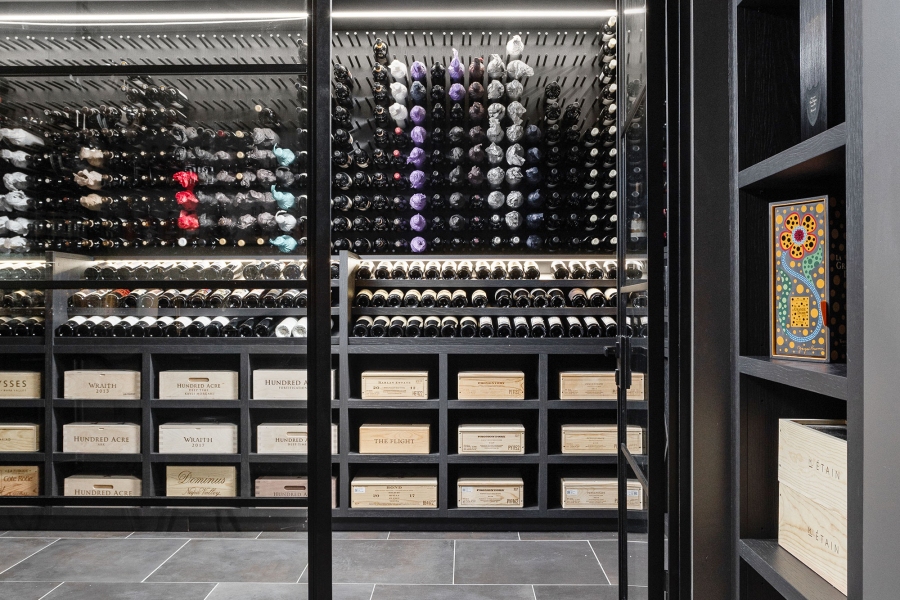 Custom Steel and Glass Doors for Wine Cellar