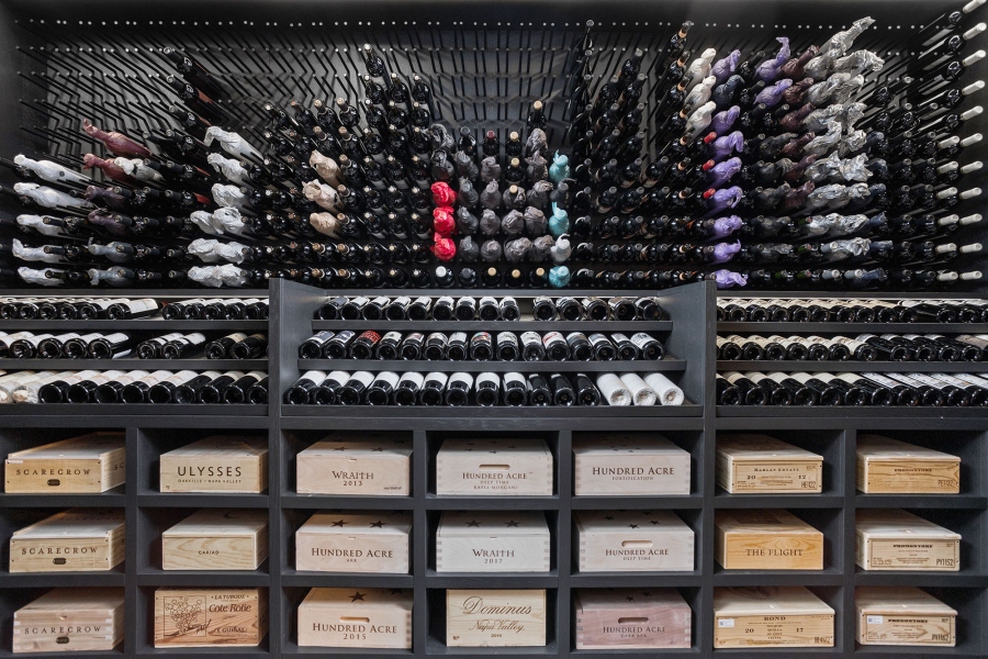 Front View of Custom Shelving and Racks