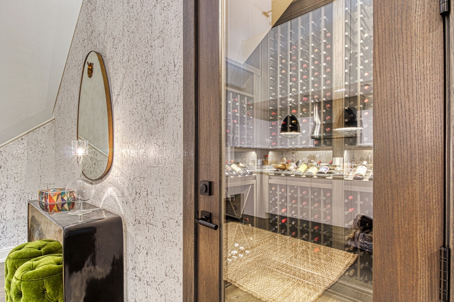 Close Up of Wine Cellar Foyer