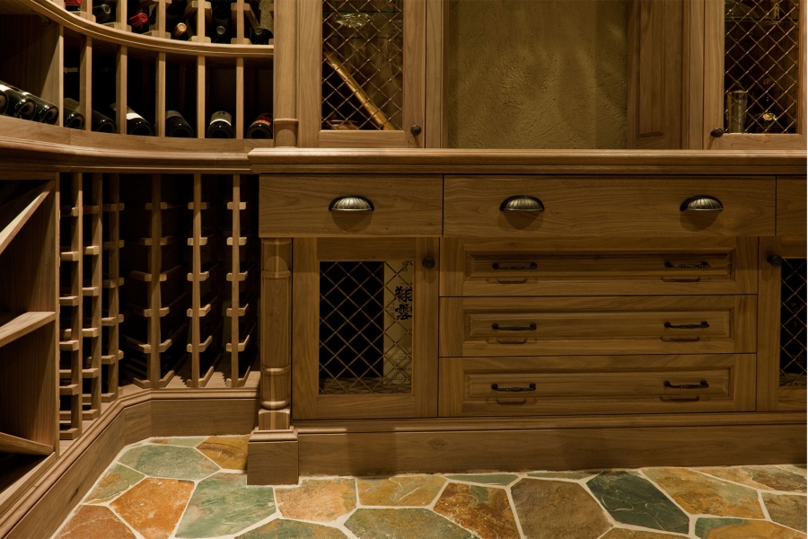 Custom Wine Cellar Counter